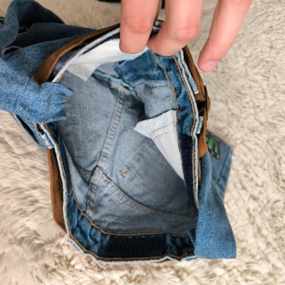 Rare Levi's Orange Tab Quirky Upcyled Cowgirl Country Western Shoulder Denim Bag - Picture 9 of 10